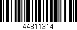 Código de barras (EAN, GTIN, SKU, ISBN): '44811314'
