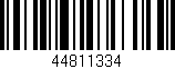 Código de barras (EAN, GTIN, SKU, ISBN): '44811334'