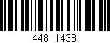 Código de barras (EAN, GTIN, SKU, ISBN): '44811438'