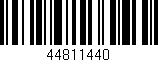 Código de barras (EAN, GTIN, SKU, ISBN): '44811440'