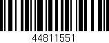 Código de barras (EAN, GTIN, SKU, ISBN): '44811551'