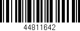 Código de barras (EAN, GTIN, SKU, ISBN): '44811642'