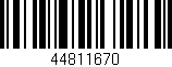 Código de barras (EAN, GTIN, SKU, ISBN): '44811670'