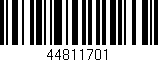 Código de barras (EAN, GTIN, SKU, ISBN): '44811701'