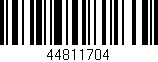 Código de barras (EAN, GTIN, SKU, ISBN): '44811704'