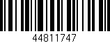 Código de barras (EAN, GTIN, SKU, ISBN): '44811747'