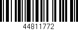 Código de barras (EAN, GTIN, SKU, ISBN): '44811772'