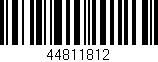 Código de barras (EAN, GTIN, SKU, ISBN): '44811812'