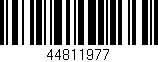 Código de barras (EAN, GTIN, SKU, ISBN): '44811977'