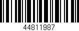 Código de barras (EAN, GTIN, SKU, ISBN): '44811987'