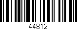 Código de barras (EAN, GTIN, SKU, ISBN): '44812'