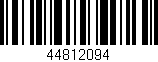 Código de barras (EAN, GTIN, SKU, ISBN): '44812094'