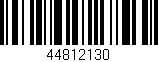 Código de barras (EAN, GTIN, SKU, ISBN): '44812130'