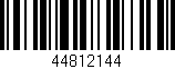 Código de barras (EAN, GTIN, SKU, ISBN): '44812144'