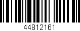 Código de barras (EAN, GTIN, SKU, ISBN): '44812161'