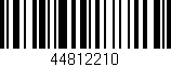 Código de barras (EAN, GTIN, SKU, ISBN): '44812210'