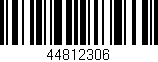 Código de barras (EAN, GTIN, SKU, ISBN): '44812306'