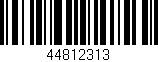 Código de barras (EAN, GTIN, SKU, ISBN): '44812313'