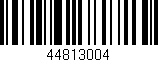 Código de barras (EAN, GTIN, SKU, ISBN): '44813004'