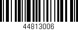 Código de barras (EAN, GTIN, SKU, ISBN): '44813006'