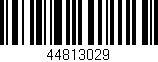 Código de barras (EAN, GTIN, SKU, ISBN): '44813029'