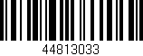 Código de barras (EAN, GTIN, SKU, ISBN): '44813033'