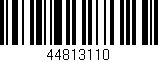 Código de barras (EAN, GTIN, SKU, ISBN): '44813110'
