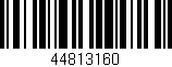 Código de barras (EAN, GTIN, SKU, ISBN): '44813160'