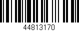 Código de barras (EAN, GTIN, SKU, ISBN): '44813170'