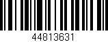 Código de barras (EAN, GTIN, SKU, ISBN): '44813631'
