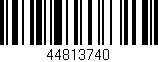 Código de barras (EAN, GTIN, SKU, ISBN): '44813740'