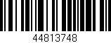 Código de barras (EAN, GTIN, SKU, ISBN): '44813748'