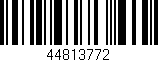 Código de barras (EAN, GTIN, SKU, ISBN): '44813772'