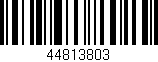 Código de barras (EAN, GTIN, SKU, ISBN): '44813803'