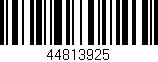 Código de barras (EAN, GTIN, SKU, ISBN): '44813925'