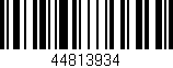 Código de barras (EAN, GTIN, SKU, ISBN): '44813934'