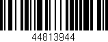 Código de barras (EAN, GTIN, SKU, ISBN): '44813944'