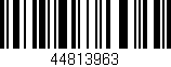 Código de barras (EAN, GTIN, SKU, ISBN): '44813963'
