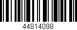 Código de barras (EAN, GTIN, SKU, ISBN): '44814098'