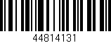 Código de barras (EAN, GTIN, SKU, ISBN): '44814131'