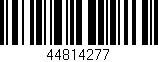 Código de barras (EAN, GTIN, SKU, ISBN): '44814277'