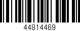 Código de barras (EAN, GTIN, SKU, ISBN): '44814469'