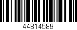 Código de barras (EAN, GTIN, SKU, ISBN): '44814589'
