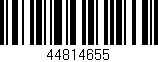 Código de barras (EAN, GTIN, SKU, ISBN): '44814655'