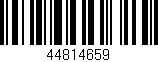 Código de barras (EAN, GTIN, SKU, ISBN): '44814659'