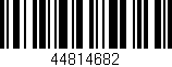 Código de barras (EAN, GTIN, SKU, ISBN): '44814682'