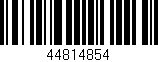 Código de barras (EAN, GTIN, SKU, ISBN): '44814854'