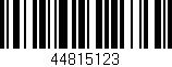 Código de barras (EAN, GTIN, SKU, ISBN): '44815123'