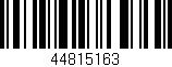 Código de barras (EAN, GTIN, SKU, ISBN): '44815163'