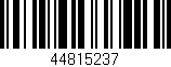 Código de barras (EAN, GTIN, SKU, ISBN): '44815237'